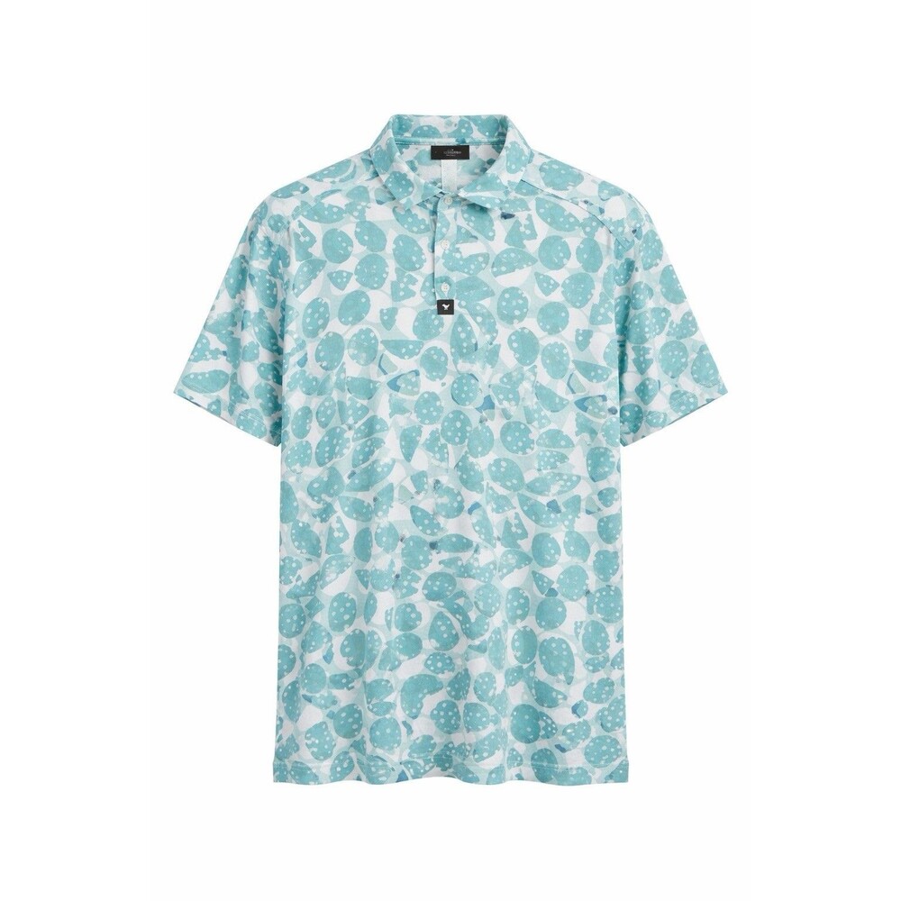 BAD BIRDIE Bam Bam Stretch Golf Polo Shirt Men's Size Large 2XL UPF 50 Coastal - Picture 2 of 16